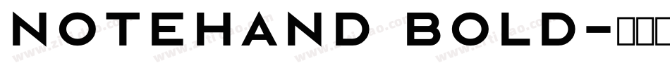 Notehand Bold字体转换